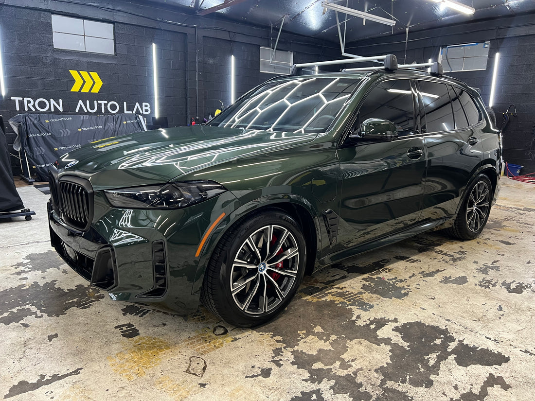 Experience the Ultimate Protection: TRON Auto Lab's Ceramic Coating and Paint Protection Film on the 2025 BMW X5 50e M Sport in Salt Lake City