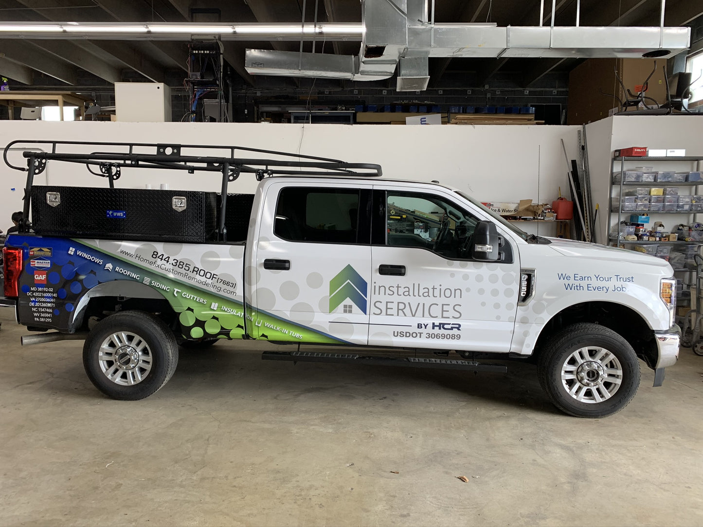 Custom Wrap for Construction Vehicles